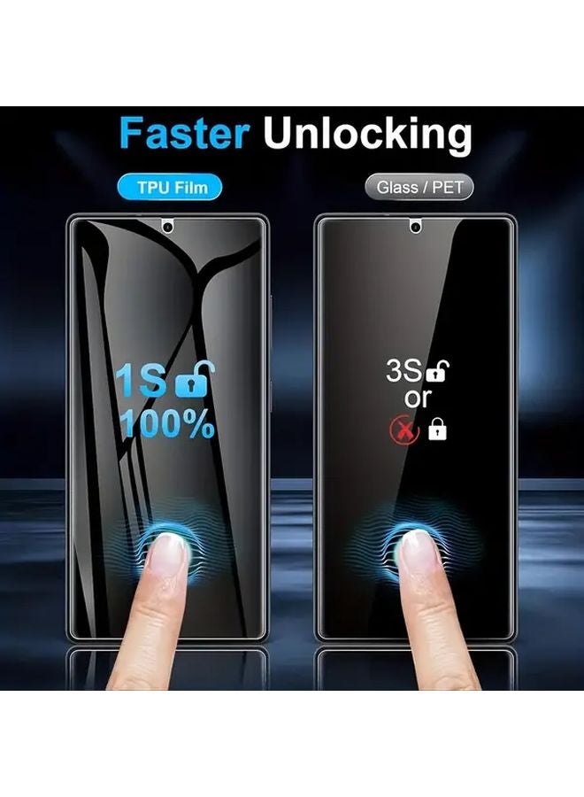 Galaxy S22 Plus 5G واقي شاشة هيدروجيل للخصوصية 2 قطعة تغطية كاملة خالية من الفقاعات - Image 3